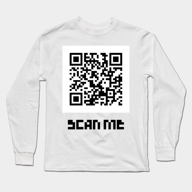 Qr Code Generator Scan me Long Sleeve T-Shirt by starnish